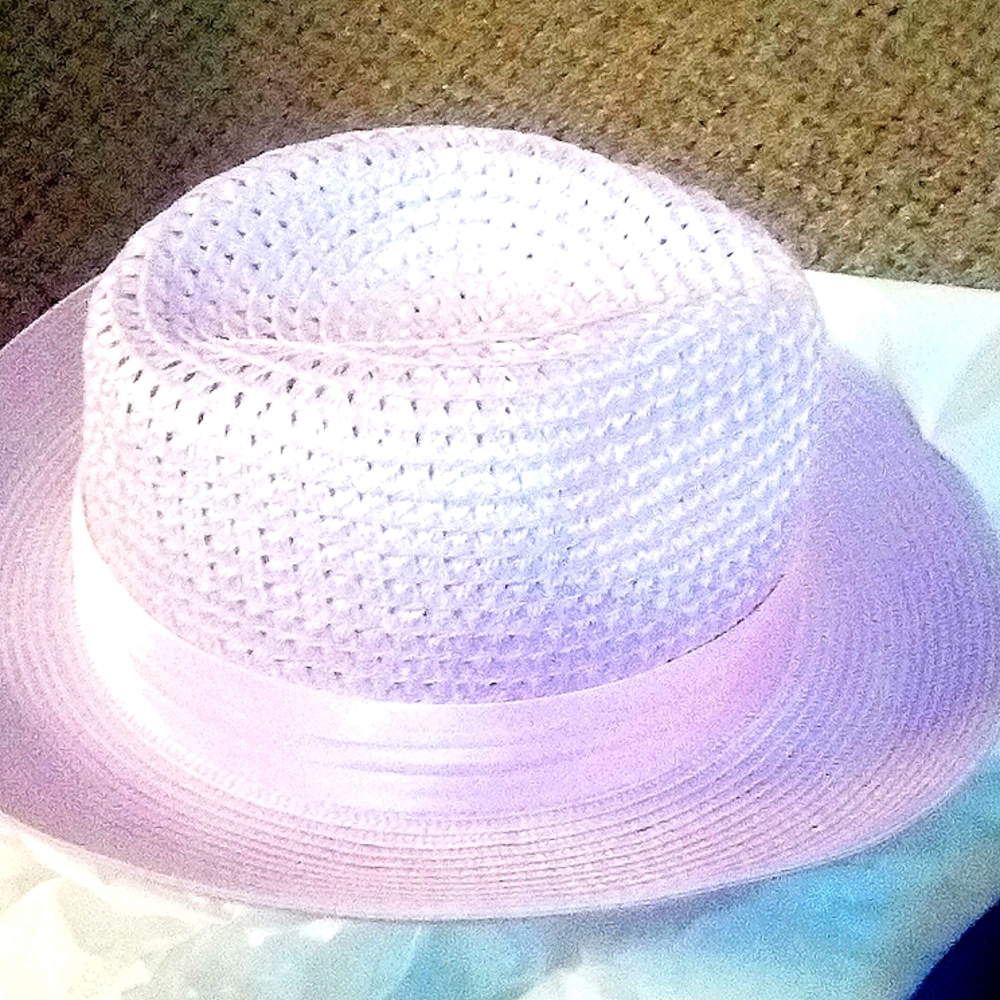 Liliac Panama,  Royal blue fedora white Jordan